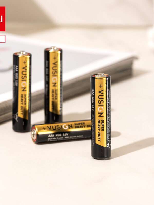 ديلي بطارية AAA فائقة التحمل - 4 قطع - 1.5v - أسود - EL206